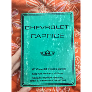 1987 Chevrolet Caprice Owner’s Manual
